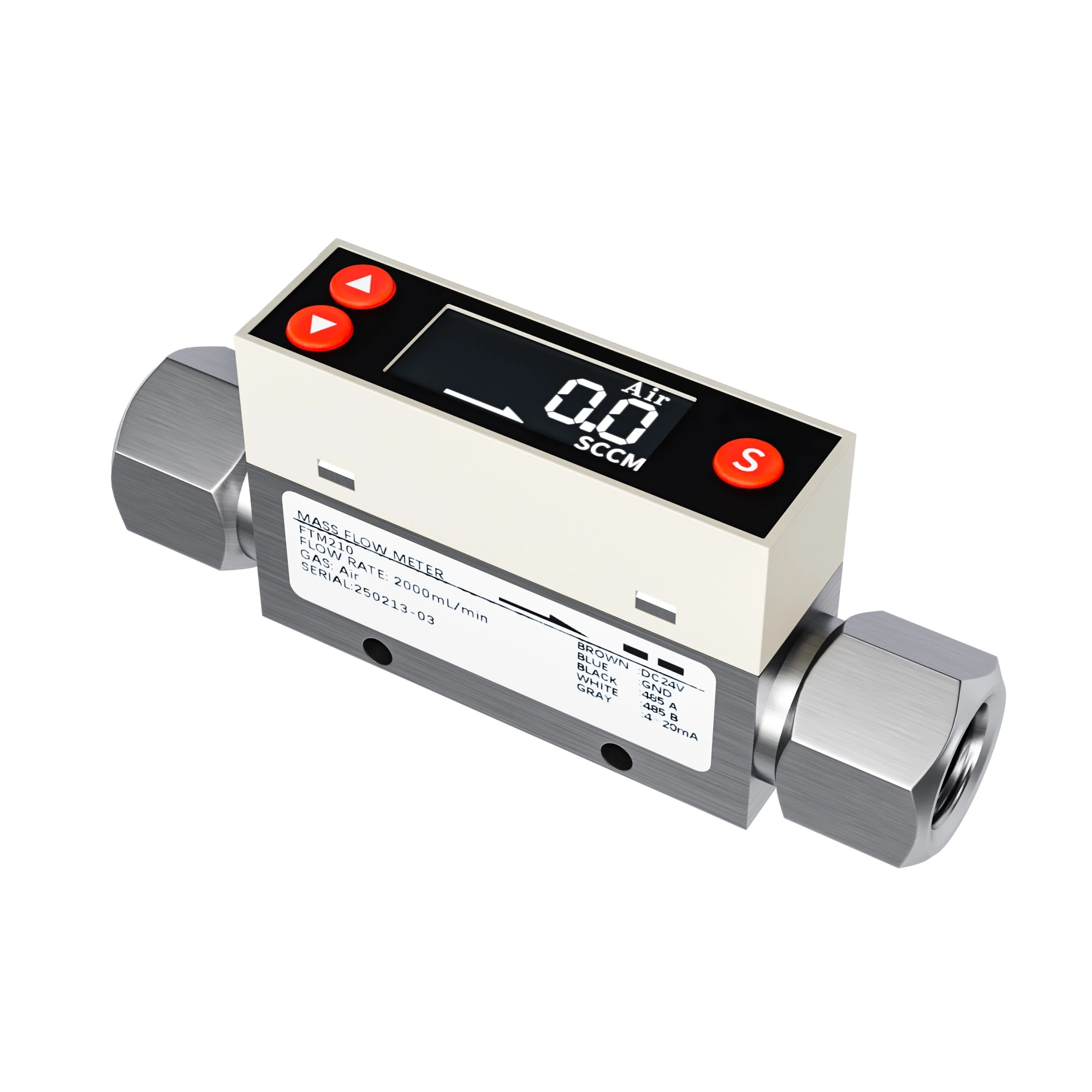 ISPL-FTM210 Micro Mass Flowmeter for Precision Gas Flow Measurement from 1 mL/min to 200 L/min